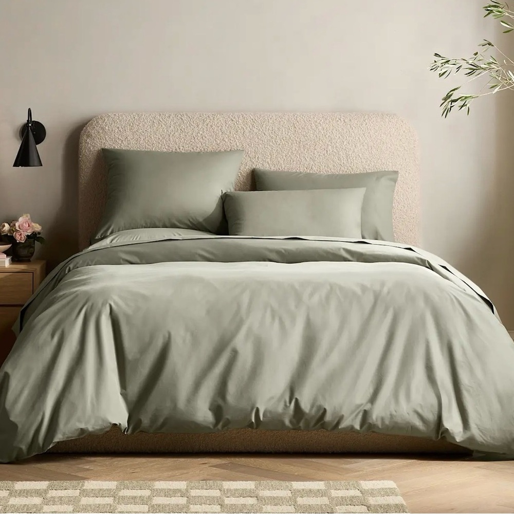 Quince Sage Green Organic Cotton Duvet
